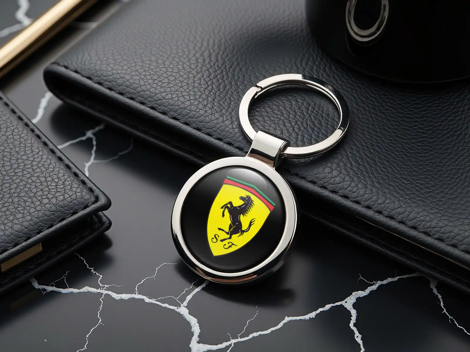 Ferrari Porte-clés Animal Métal Durable Mignon
